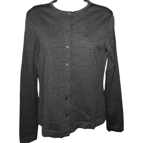 Lord & Taylor Sweaters - Lord & Taylor Italian 100% Extra Fine Merino Wool Button Down Cardigan